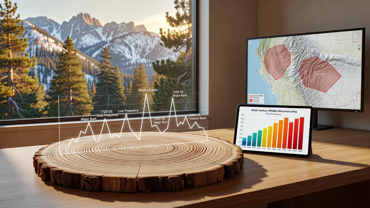 Researchers examining fire-scarred conifer samples collected from high-elevation sites in the Rocky Mountains
